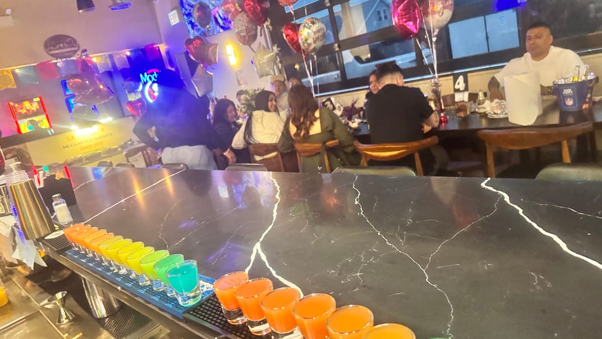 The bar is open