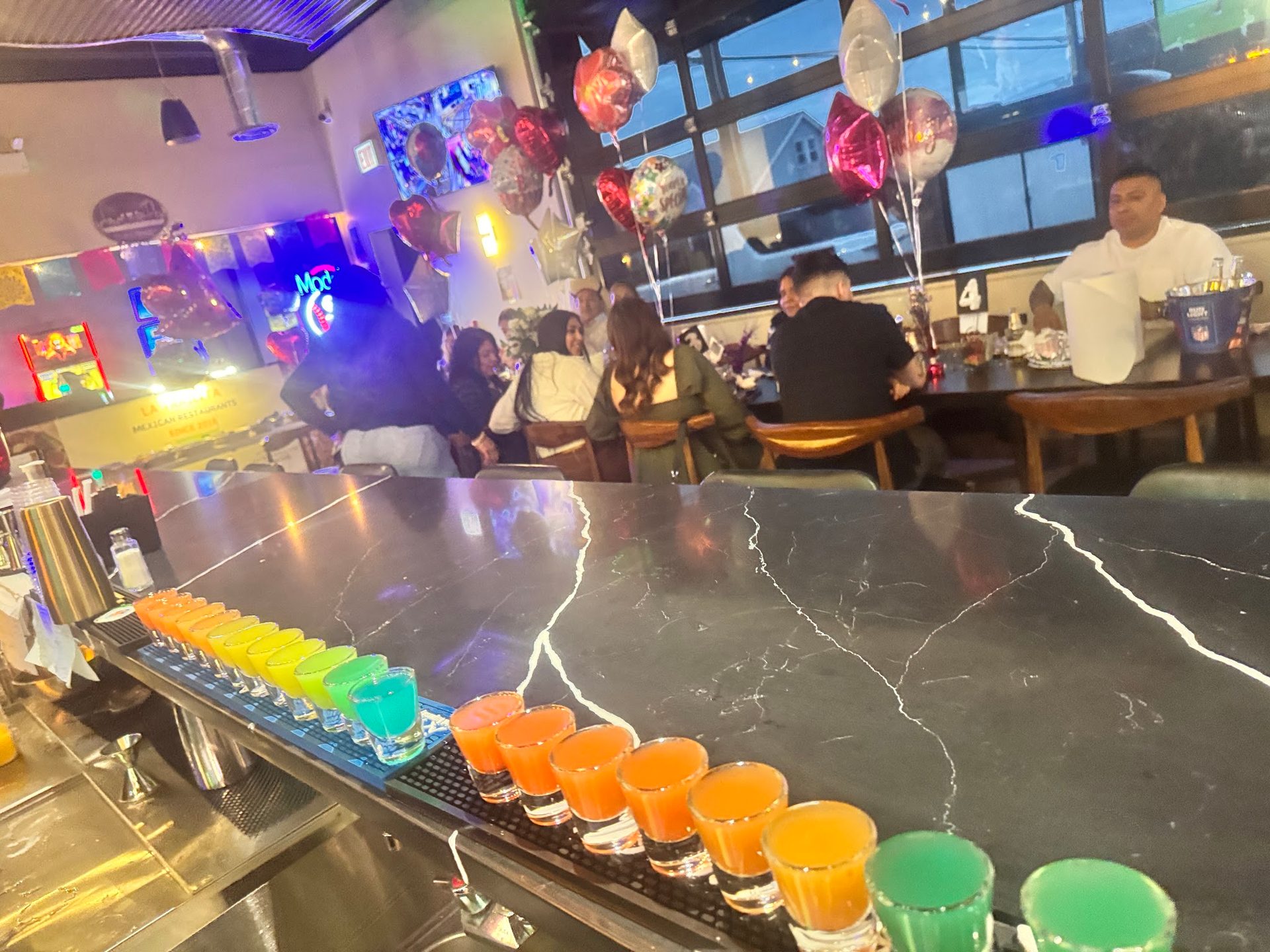 The bar is open