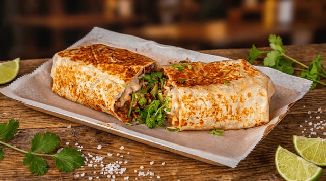 Grilled Veggies Burrito.