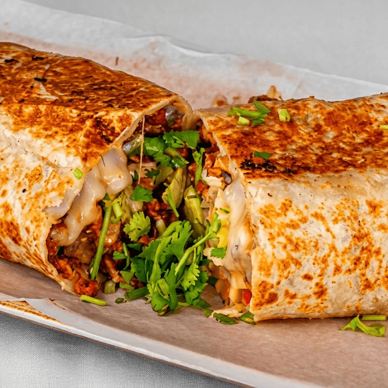 Delicious Chicken Burrito Awaits